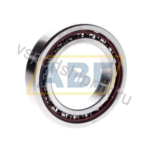 Подшипник шариковый радиально-упорный однорядный 7010CV U J84 SNR 50×80×16 мм