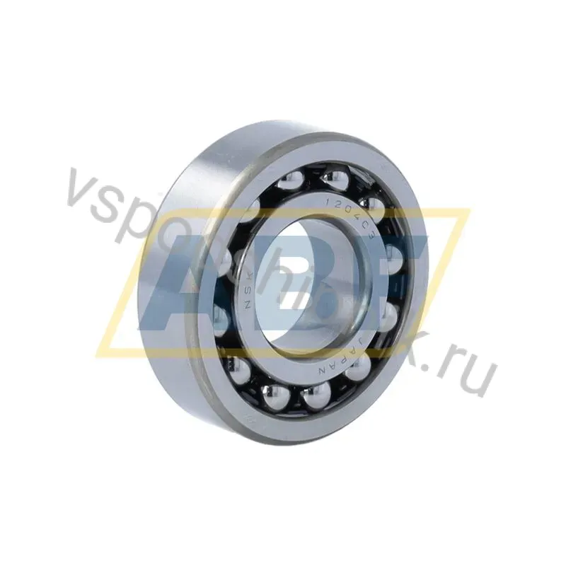 Самоустанавливающийся шариковый подшипник двухрядный 1204C3 NSK 360