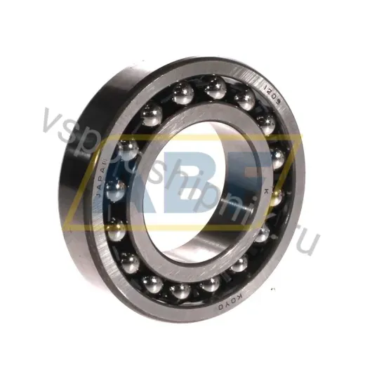 Самоустанавливающийся шариковый подшипник двухрядный 1209K Koyo (JTEKT) 45×85×19 мм