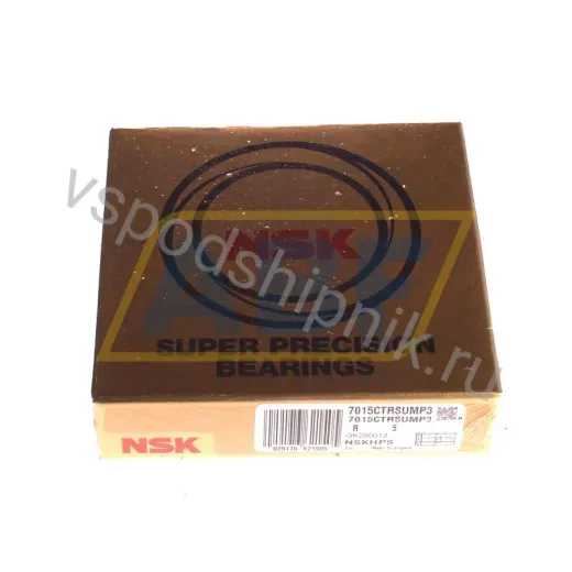 Подшипник шариковый радиально-упорный однорядный 7015CTRSUMP3 NSK