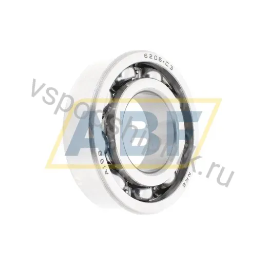 Подшипник шариковый радиальный однорядный 6206C3 NKE