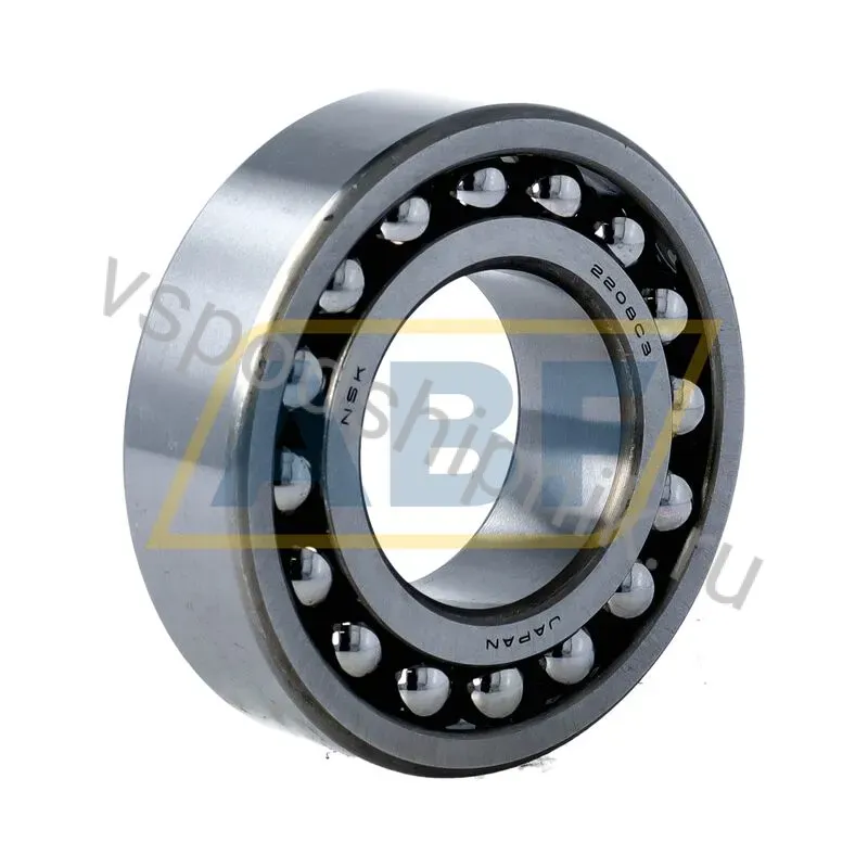 Самоустанавливающийся шариковый подшипник двухрядный 2208C3 NSK 360