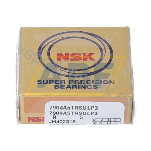 Подшипник шариковый радиально-упорный однорядный 7904A5TRSULP3 NSK 20×37×9 мм