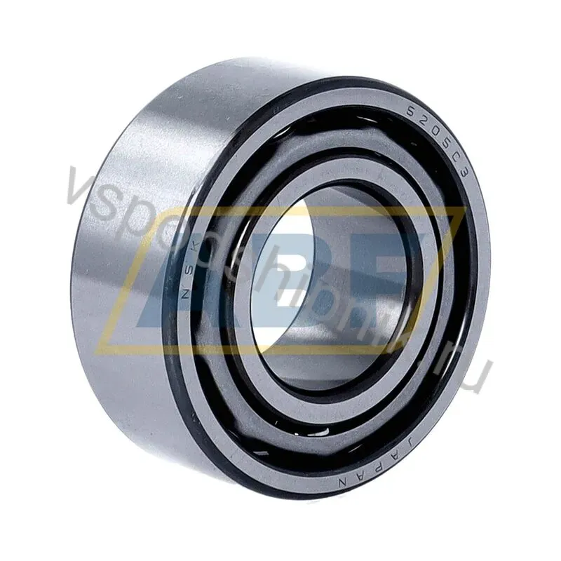 Подшипник шариковый радиально-упорный двухрядный 5205C3 NSK 360