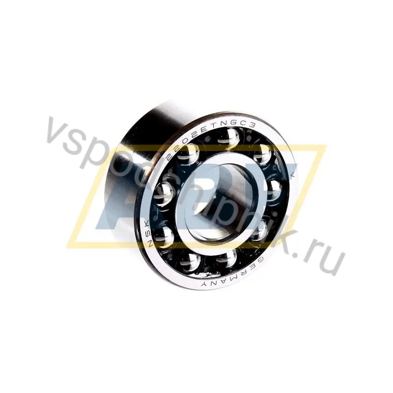 Самоустанавливающийся шариковый подшипник двухрядный 2202ETNGC3 NSK 360