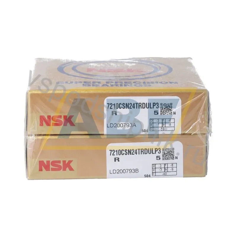 Подшипник шариковый радиально-упорный однорядный 7210CSN24TRDULP3 NSK 360