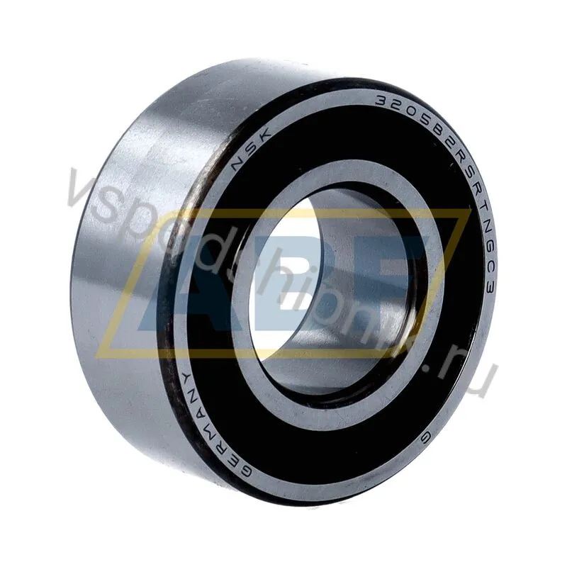 Подшипник шариковый радиально-упорный двухрядный 3205B-2RSRTNGC3 YRLN5 NSK 360