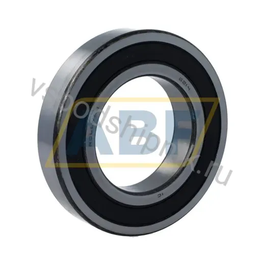 Подшипник шариковый радиальный однорядный 6214 2RSR C3 Rollway 70×125×24 мм