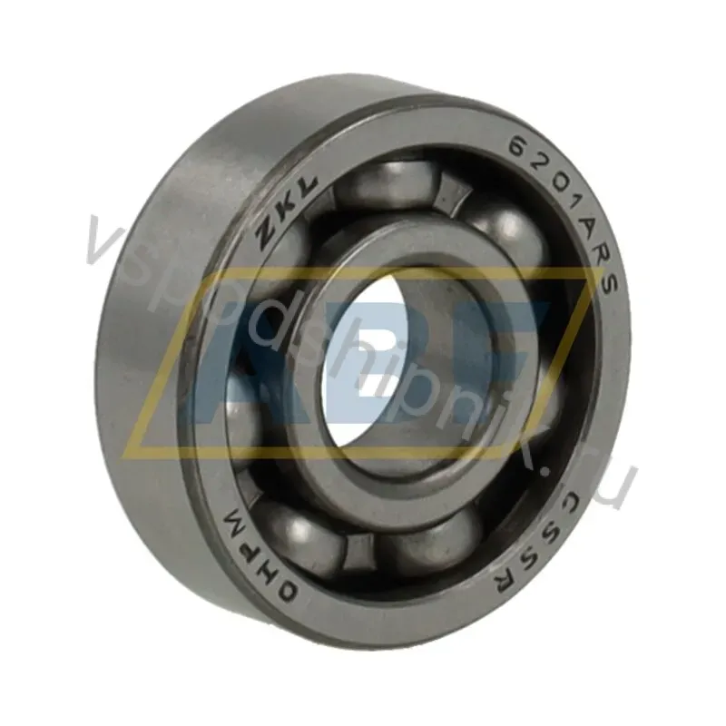 Подшипник шариковый радиальный однорядный 6201ARS ZKL 360