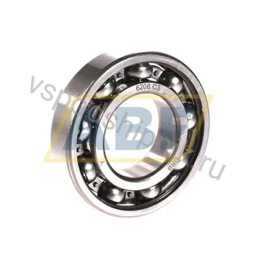 Подшипник шариковый радиальный однорядный 6208 C3 URB 40×80×18 мм