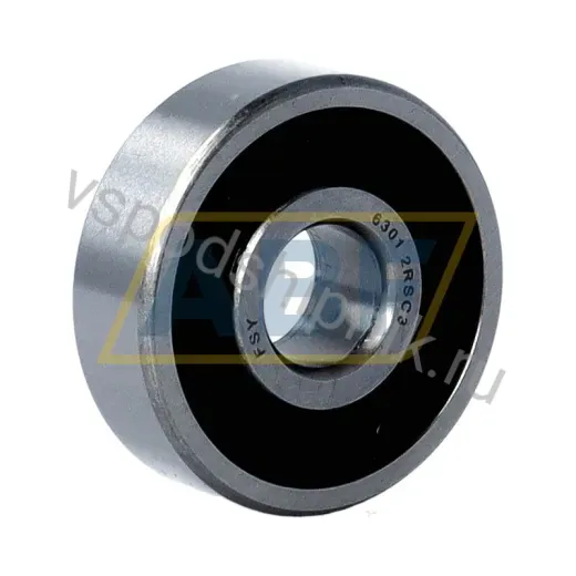 Подшипник шариковый радиальный однорядный 6301 2RS C3 FSY 12×37×12 мм