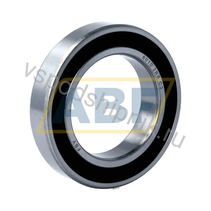 Подшипник шариковый радиальный однорядный 6010 2RS C3 FSY 360