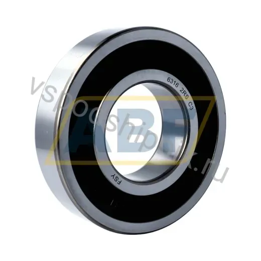 Подшипник шариковый радиальный однорядный 6316 2RS C3 FSY 80×170×39 мм
