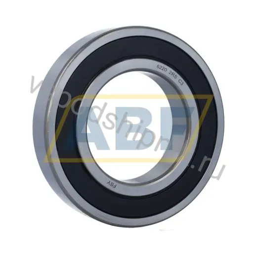 Подшипник шариковый радиальный однорядный 6220 2RS C3 FSY 100×180×34 мм
