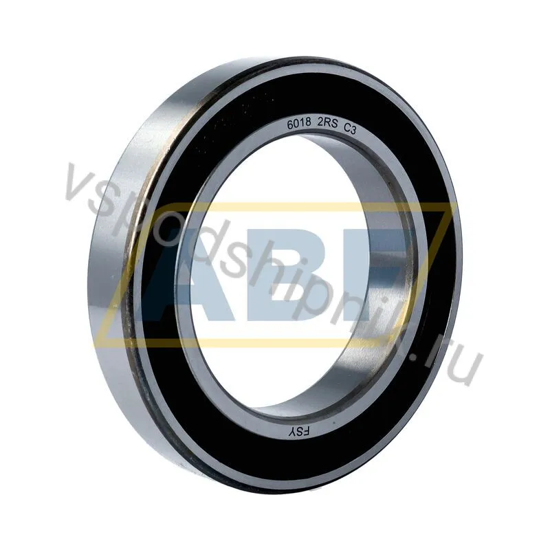 Подшипник шариковый радиальный однорядный 6018 2RS C3 FSY 360