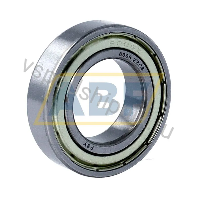 Подшипник шариковый радиальный однорядный 6006ZZ C3 FSY 360