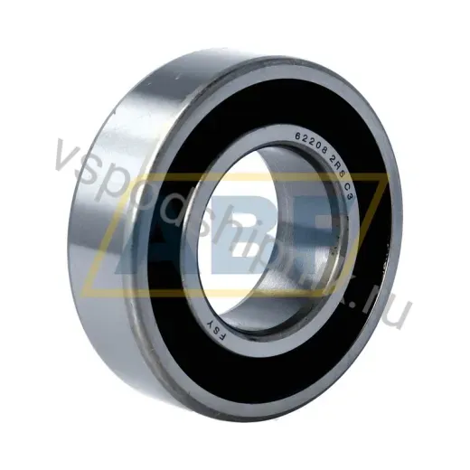 Подшипник шариковый радиальный однорядный 62208 2RS C3 FSY 40×80×23 мм
