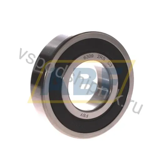 Подшипник шариковый радиальный однорядный 6309 2RS C3 FSY 45×100×25 мм