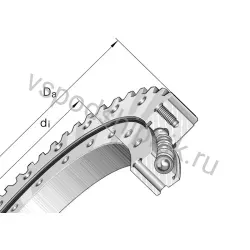 Четырёхточечный шариковый подшипник VSA200544-N-VSP INA