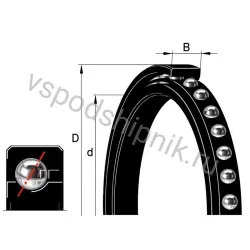 Подшипник шариковый радиально-упорный однорядный CSEA020-RB-AH01-HLE INA