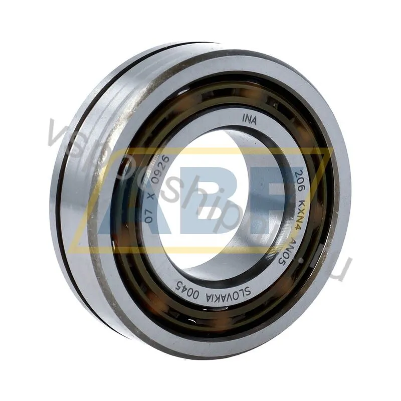Подшипник шариковый радиальный однорядный 206KXN4-AN05 INA 360