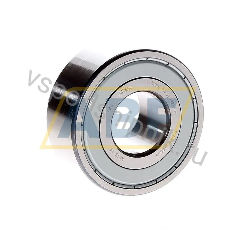 Подшипник шариковый радиально-упорный двухрядный 3306-BD-XL-2Z-TVH FAG 360