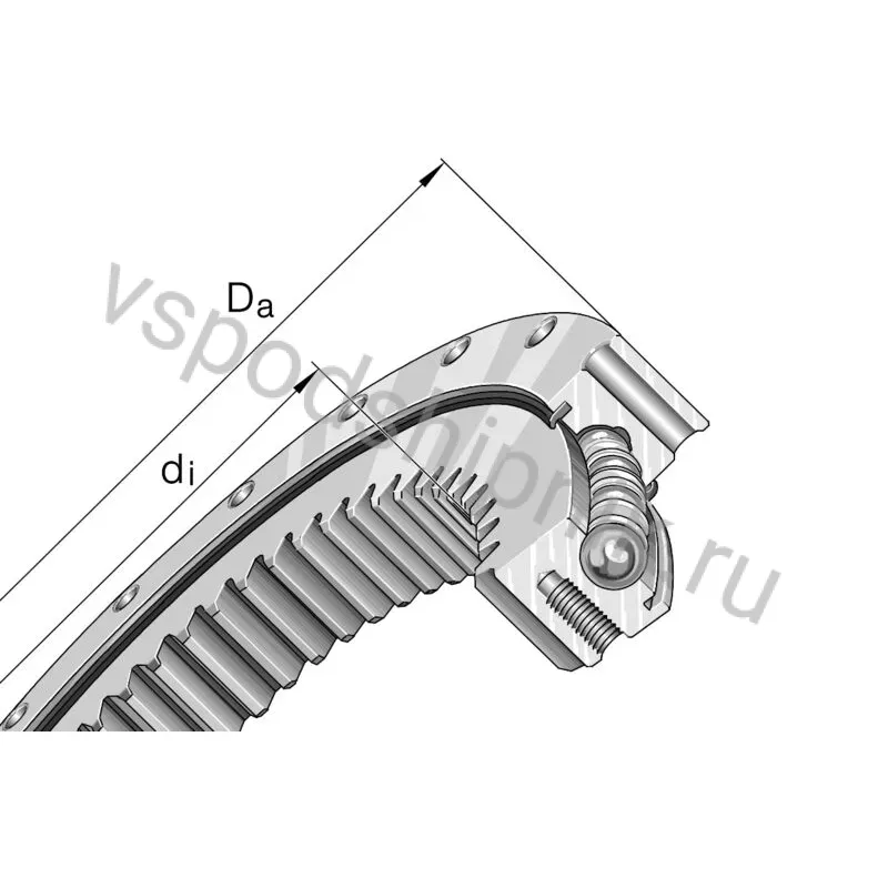 Четырёхточечный шариковый подшипник VSI200544-N-ZT INA 360