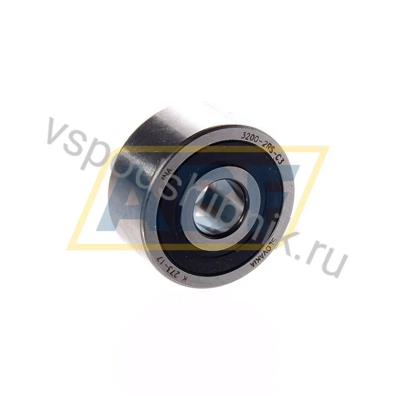 Подшипник шариковый радиально-упорный двухрядный 3200-2RS-C3 INA 360