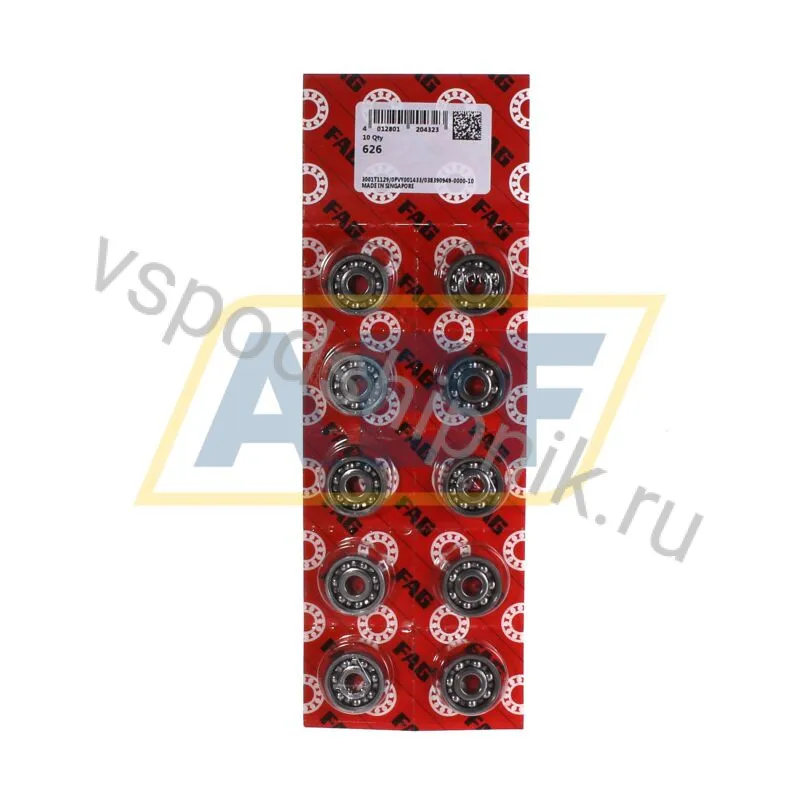 Миниатюрный шариковый подшипник 626 FAG 360