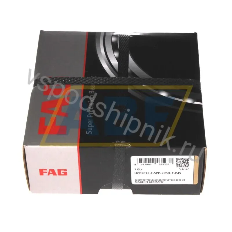 Подшипник шариковый радиально-упорный однорядный HCB7012-E-SPP-2RSD-T-P4S FAG 360