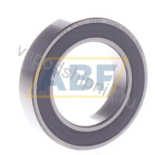 Подшипник шариковый радиальный однорядный 61804-2RSR-HLC FAG