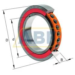 Подшипник шариковый радиально-упорный однорядный VCM71920-E-2RSD-T-P4S-UL-XL FAG