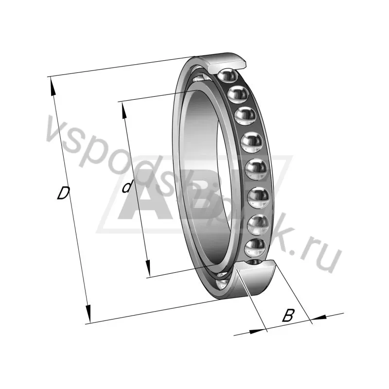 Подшипник шариковый радиально-упорный однорядный CSED100-2SO-HLE INA 360