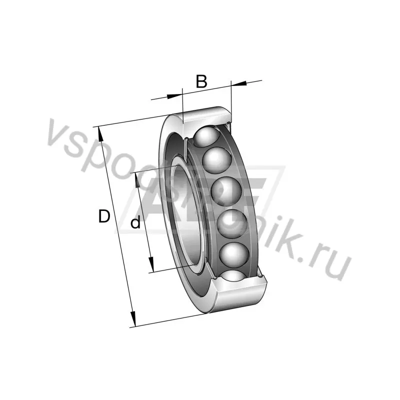 Подшипник шариковый радиально-упорный однорядный HCS7013-E-T-P4S-K5-QUL FAG 360