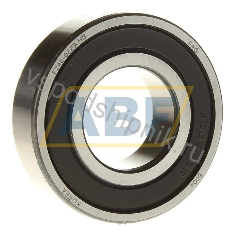 Подшипник шариковый радиальный однорядный 6004-RSR FAG 360