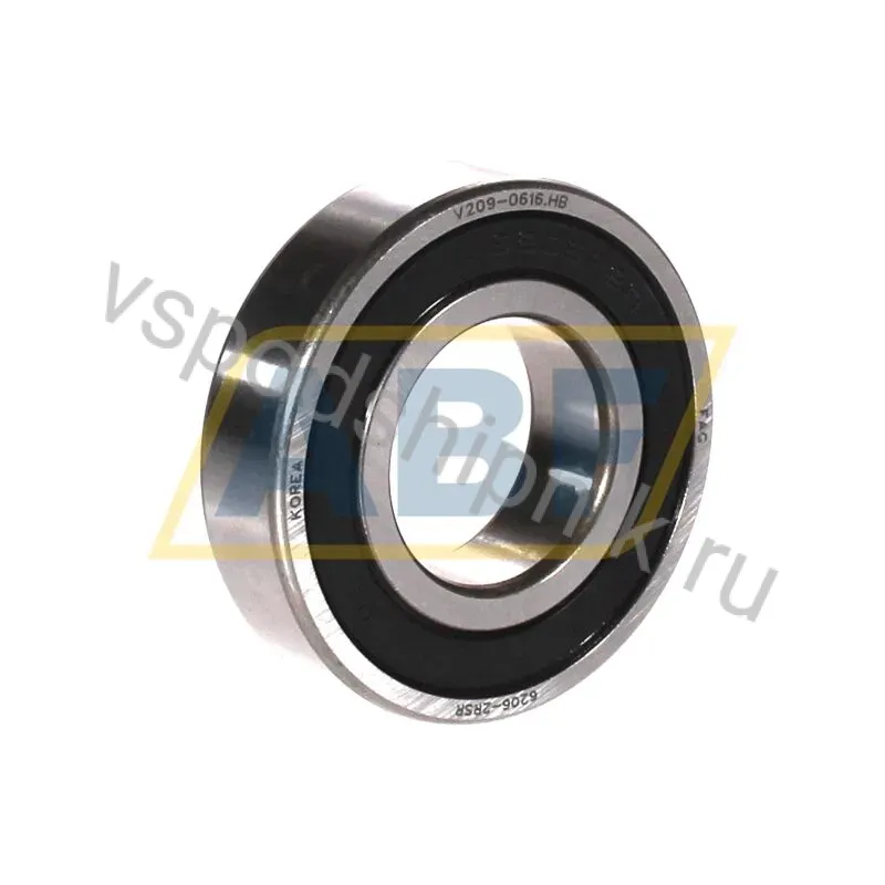Подшипник шариковый радиальный однорядный 6206-2RSR FAG 360