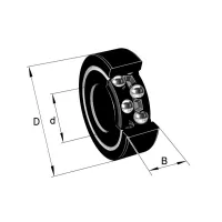 Подшипник радиально-упорный шариковый 3313-2Z INA