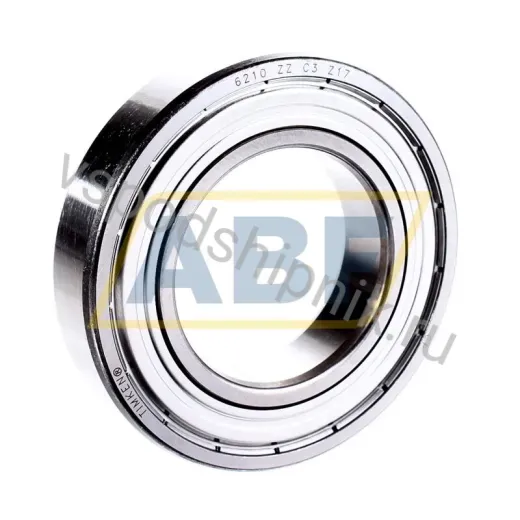 Подшипник шариковый радиальный однорядный 6210-ZZC3 Timken 50×90×20 мм