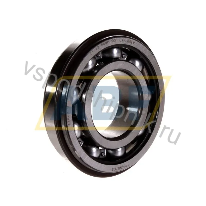 Подшипник шариковый радиальный однорядный 6206-NR/C3 SKF 360