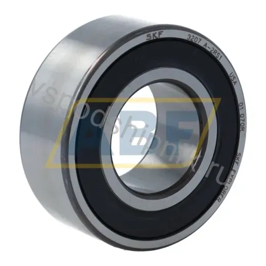 Радиально-упорный шариковый подшипник двухрядный 3207A-2RS1 SKF