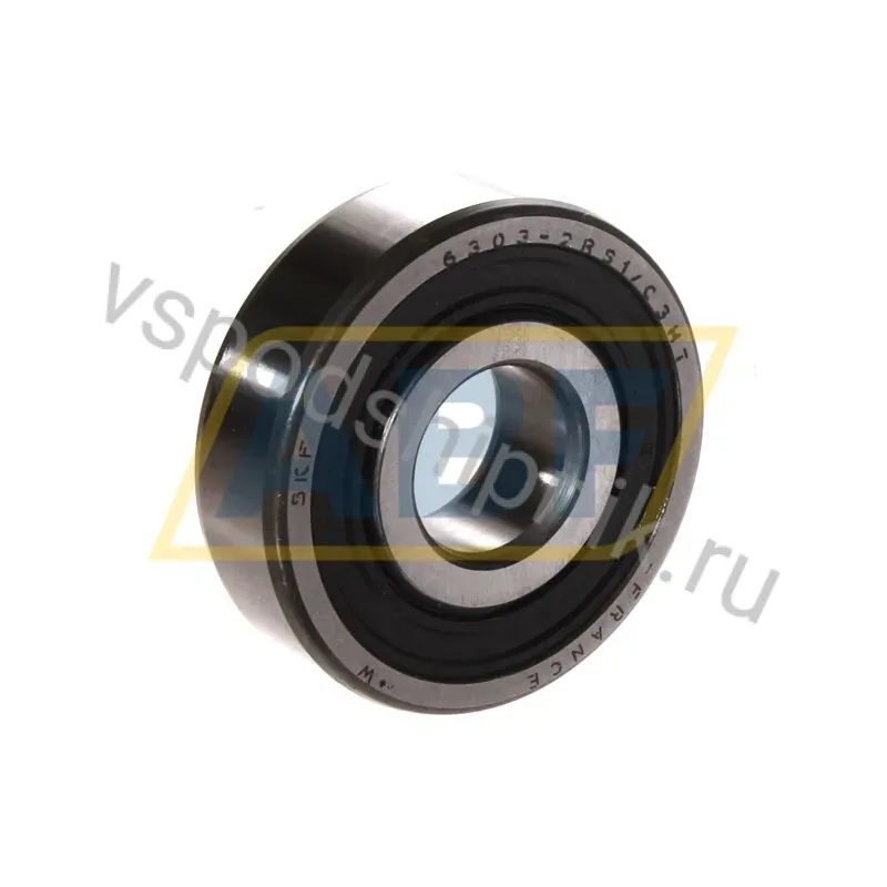Подшипник шариковый радиальный однорядный 6303-2RS1/C3HT SKF 360