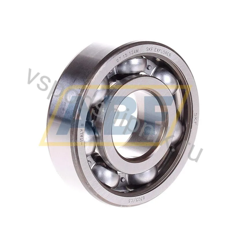 Open Higher (internal) clearance 25x62x17mm 6305/C3 SKF 360