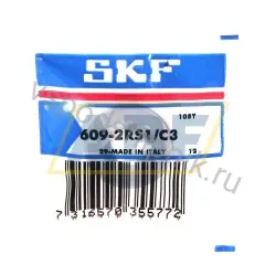 Миниатюрный шариковый подшипник 609-2RS1/C3 SKF