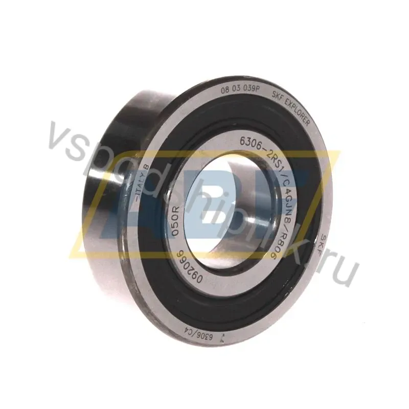 Подшипник шариковый радиальный однорядный 6306-2RS1/C4GJN8/R806 SKF 360