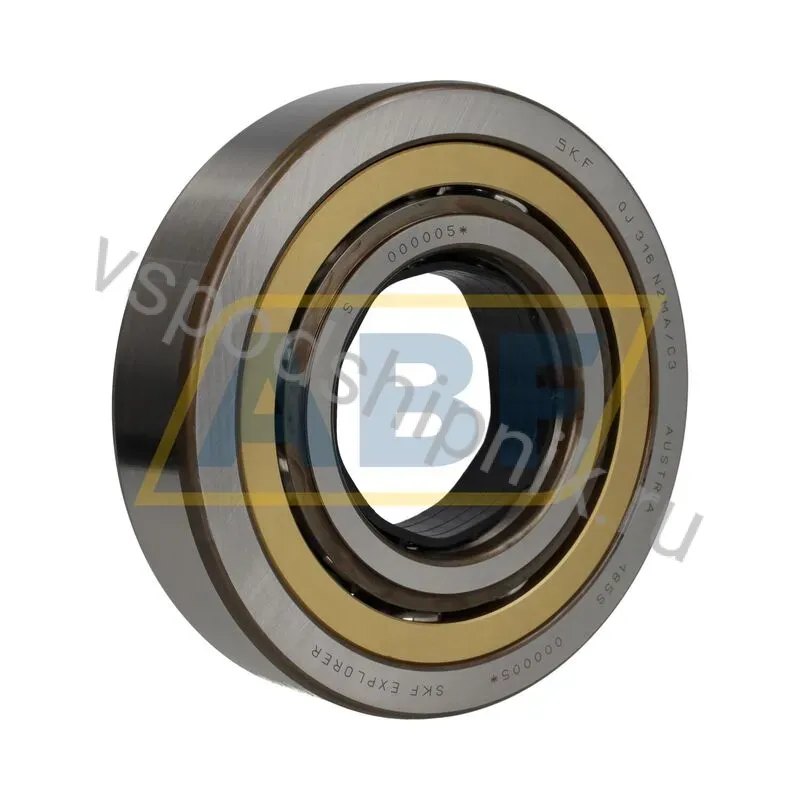 Четырёхточечный шариковый подшипник QJ316N2MA/C3 SKF 360