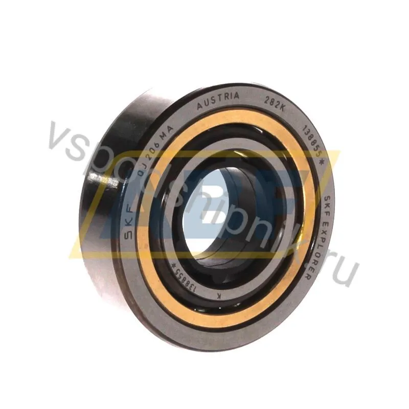 Четырёхточечный шариковый подшипник QJ206MA SKF 360