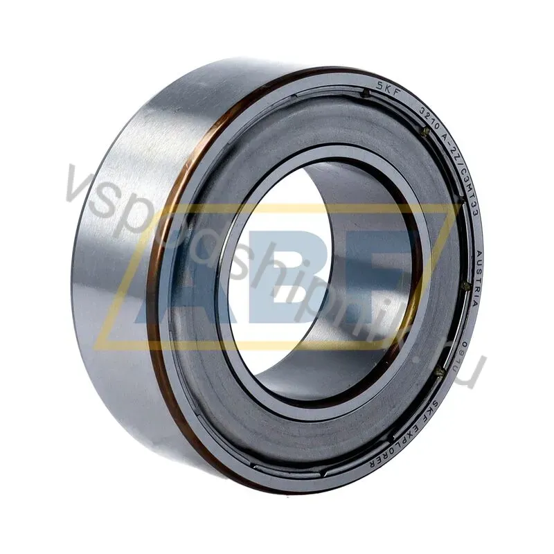 Радиально-упорный шариковый подшипник двухрядный 3210A-2Z/C3MT33 SKF 360