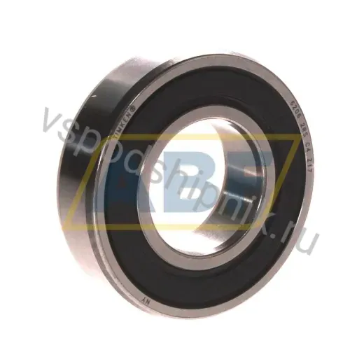 Подшипник шариковый радиальный однорядный 6206-2RS-C4 Timken 30×62×16 мм