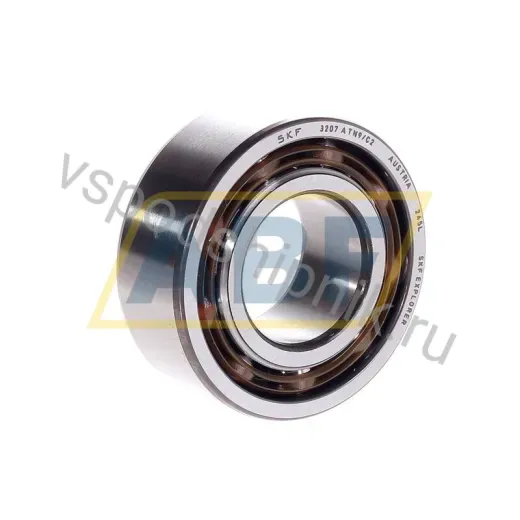 Радиально-упорный шариковый подшипник двухрядный 3207ATN9/C2 SKF