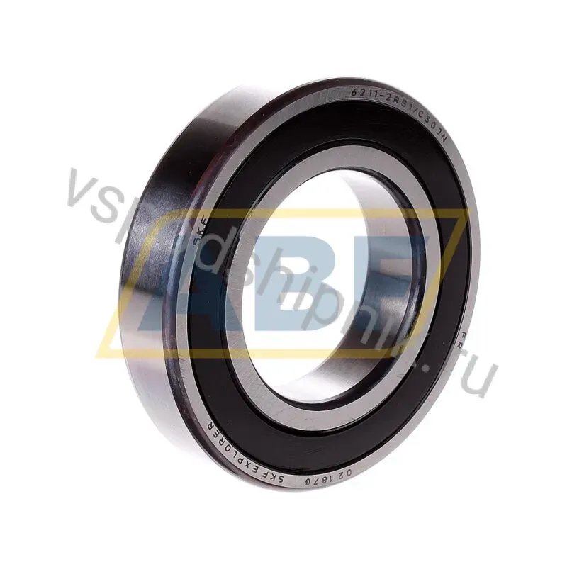 Подшипник шариковый радиальный однорядный 6211-2RS1/C3WT SKF 360